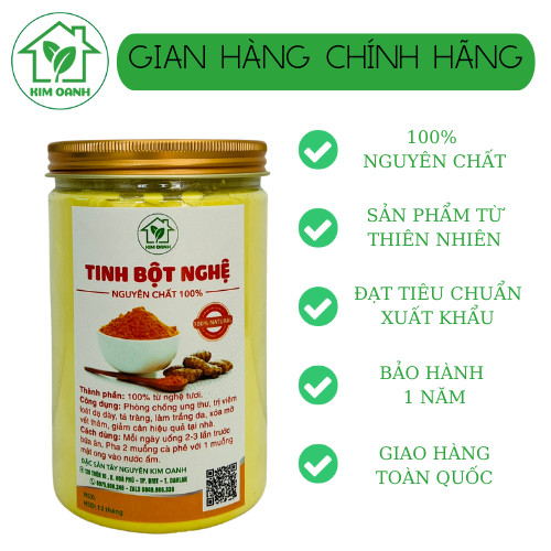 Tinh Bột Nghệ Nguyên Chất - Hộp 500gr