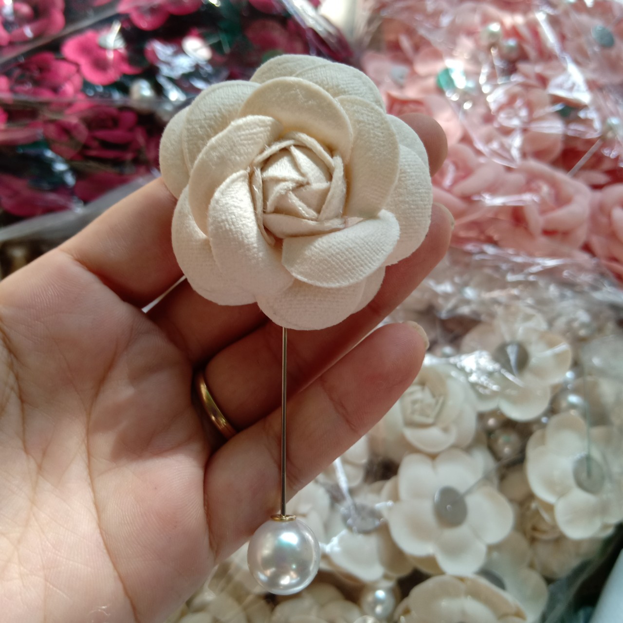 [HCM]Tag hoa cài áo 6