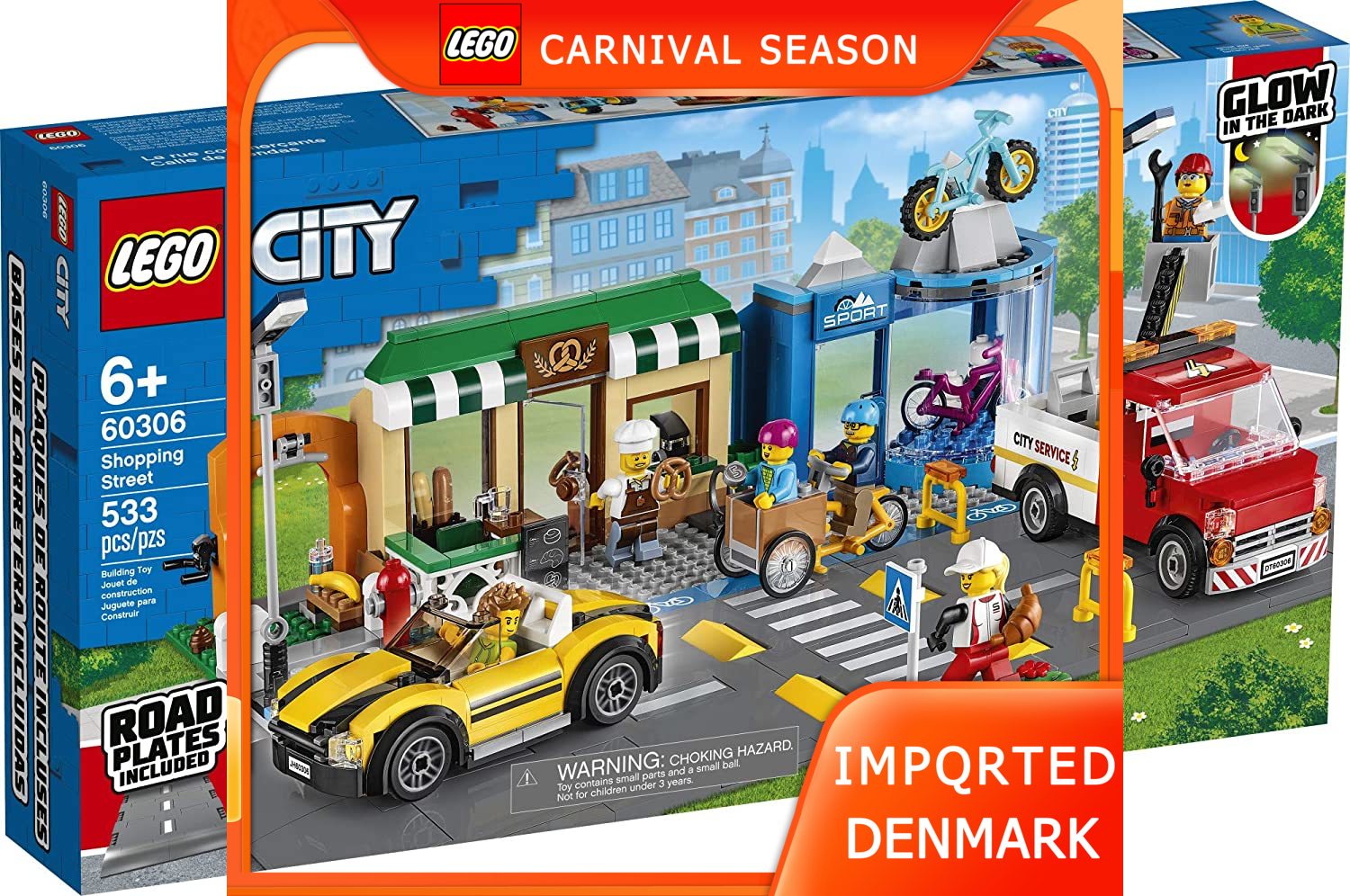 The New Bộ Xây Dựng Lego City Shopping Street 60306; 2021 Đồ Chơi Xây Dựng  Mới Tuyệt Vời Cho Trẻ Em (533 Miếng) | Lazada.Vn