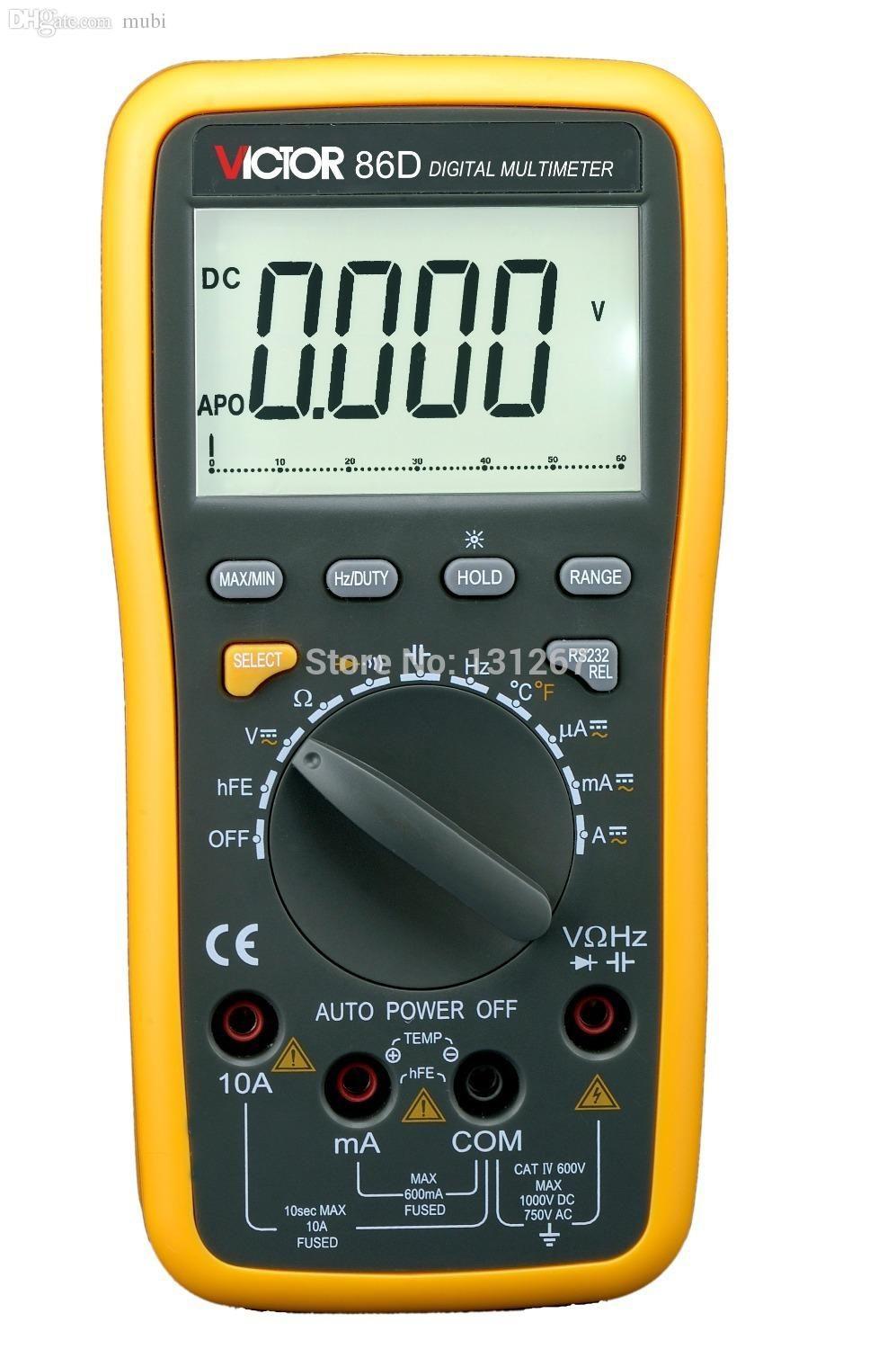 Đồng hồ đo vạn năng kỹ thuật số VICTOR 86D