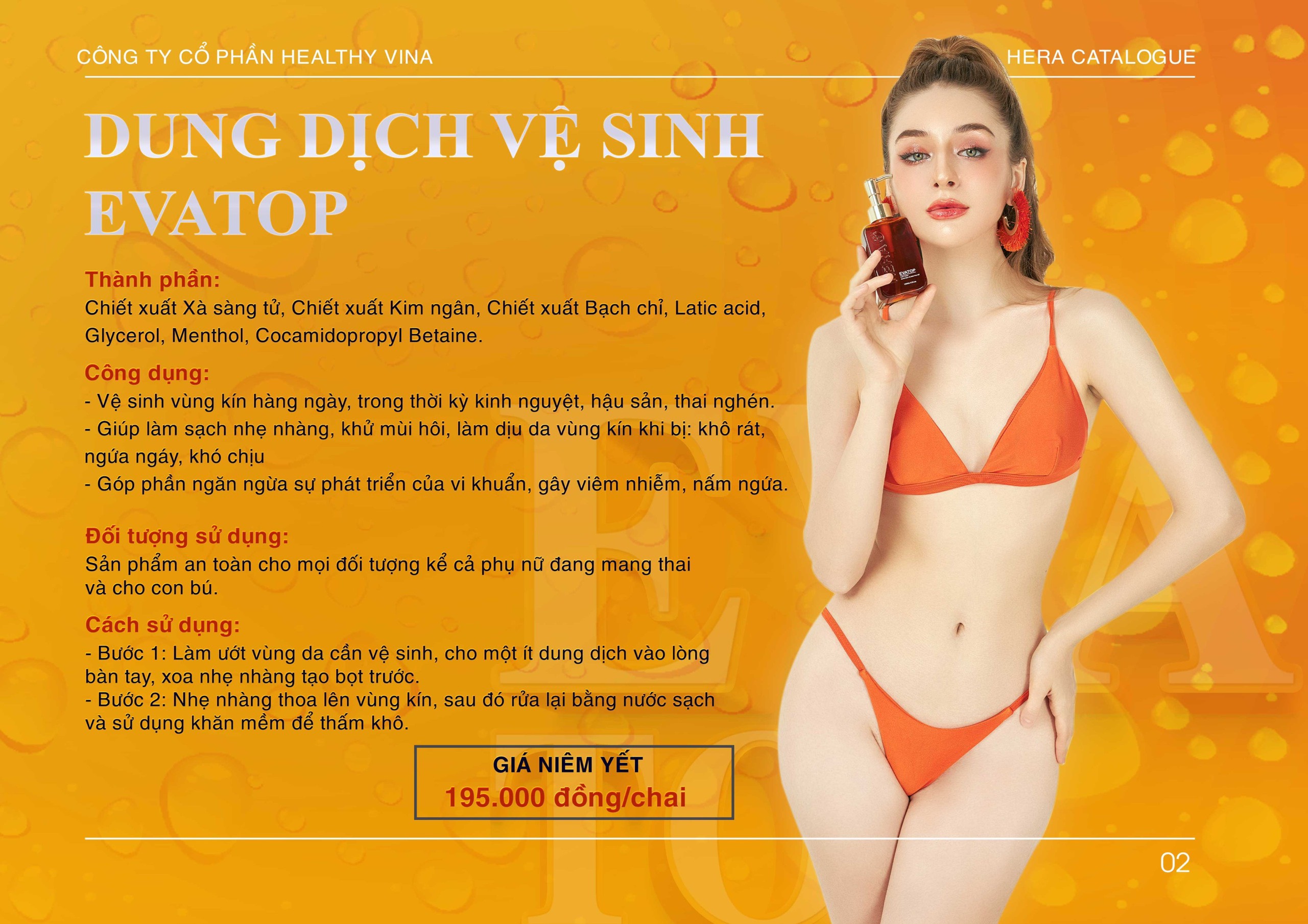 Dung dịch vệ sinh Evatop Hera chính hãng