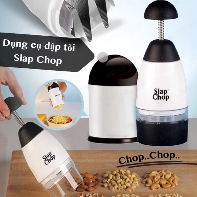 Dụng cụ dập tỏi, hành, ớt đa năng cực nhanh