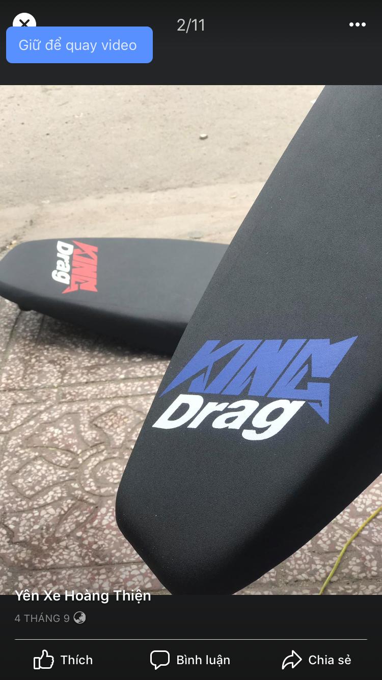 Da yên xe Kingdrag Chữ Nhỏ
