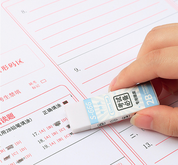 Túi Dụng Cụ Học Tập Gồm Bút Bi/Gôm/Thước