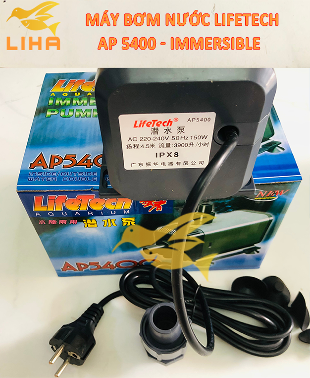 Máy Bơm Lifetech AP5400 - Bơm Nước Hút Cặn Cho Bể Cá