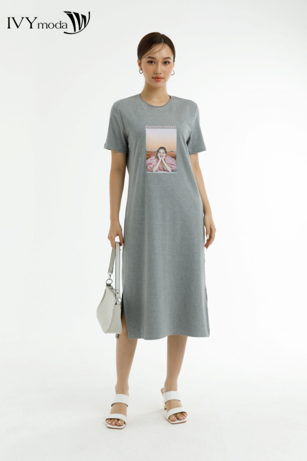 Đầm thun dáng suông IVY moda MS 42B9201