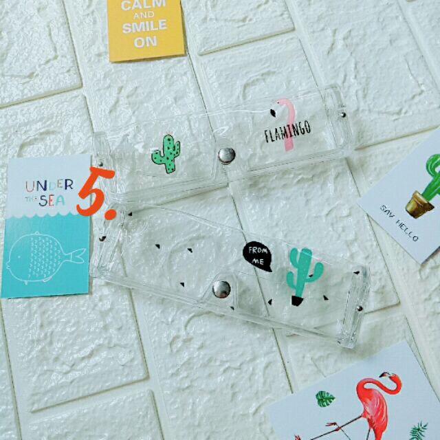 [Nguyen Thuy975798 Store] Hộp Đựng Kính Trong Suốt MS009