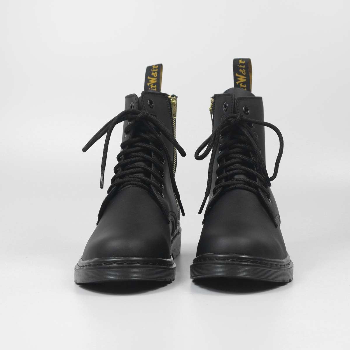 Giày Boots  Zip All Black cao cổ Lucas Shoes