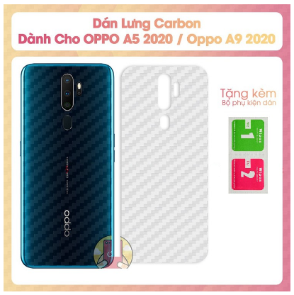 Miếng Dán Lưng Sợi Carbon Cho Oppo A5 2020 / A9 2020