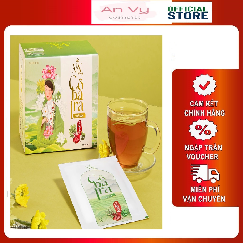 Trà sen cô ba trà - trà sen giảm mỡ cô ba trà đông anh - mẫu mới