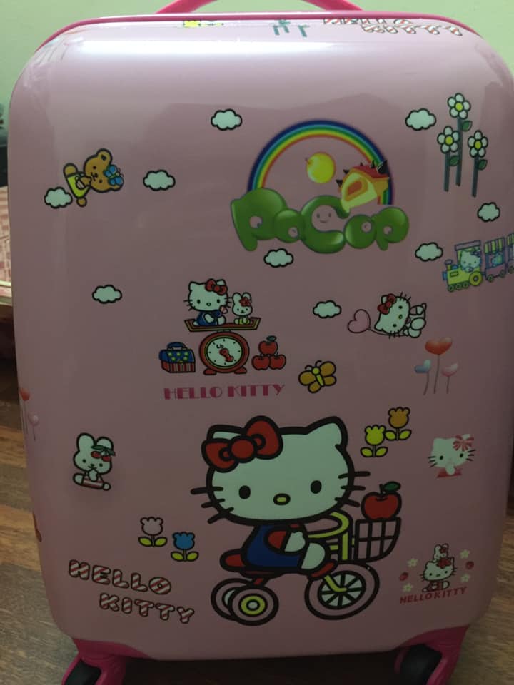 VALI HELLO KITTY 18 INCH (IN 2 MẶT) , VALI CHO BÉ GÁI
