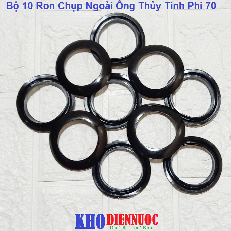 Bộ 10 Ron Chụp Ngoài Ống Thủy Tinh Phi 70 dùng cho máy nước nóng năng lượng mặt trời