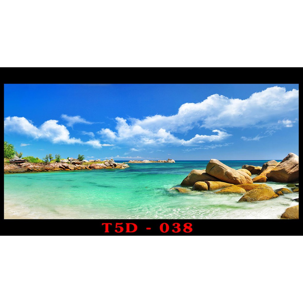 Tranh 3d bể cá mã t5d-038 kt
