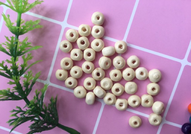 Hạt gỗ làm vòng các kiểu (gói 10g)