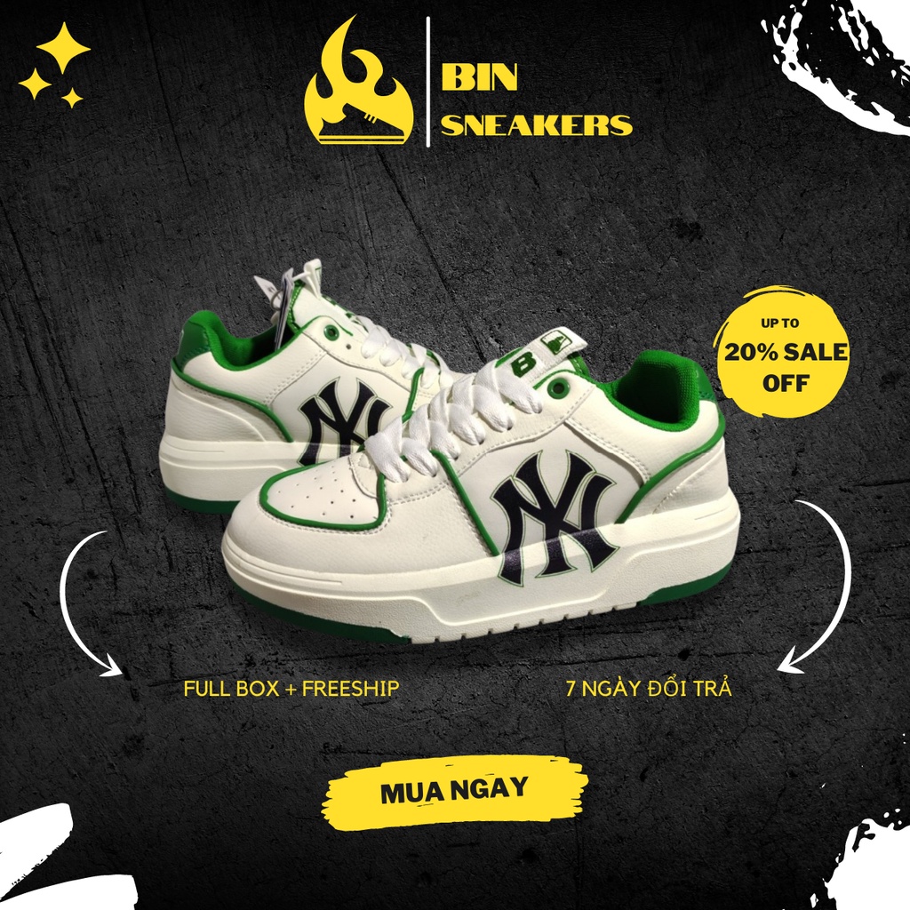 Giày MLB NY Chunky Liner nam nữ chuẩn S.C Full Box - Giày thể thao sneaker độn đế tăng chiều cao hot hit 2022