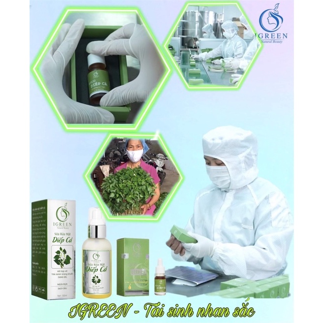 Combo Toàn Diện Cho Da Hết Mụn, Thâm - Combo Diếp Cá Igreen