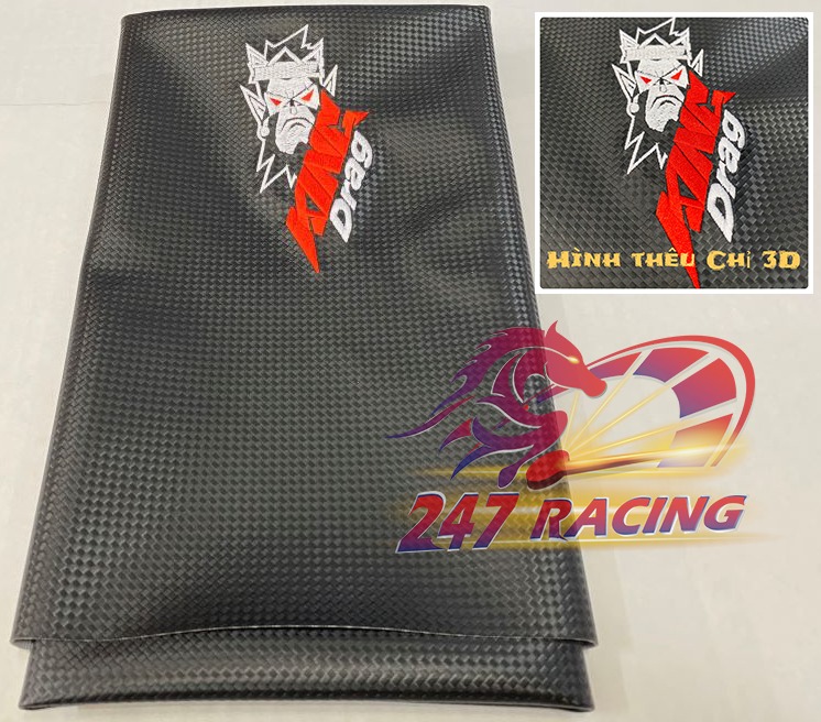 Da yên Kingdrag 3D Thêu chỉ Kiểu Thái gắn mọi loại xe máy Exciter,Winner,vario,Wave,dream,Sirius,sonic.....