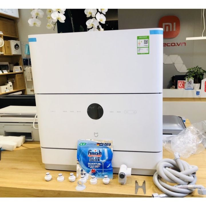 Máy rửa bát, chén thông minh kết nối Mihome Xiaomi Mijia internet Dishwasher/Máy Rửa Bát Xiaomi Mijia S1 5 Bộ Newmodel 2022-Khử trùng sấy khô - 7 chế độ thông dụng