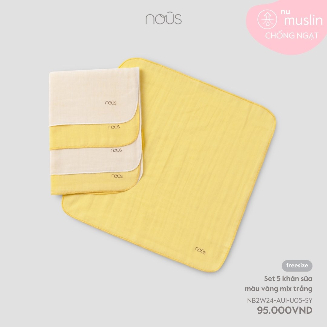 Set 5 khăn sữa Nous cho bé