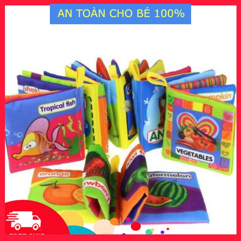 SÁCH VẢI TIẾNG ANH NHIỀU CHỦ ĐỀ CHO BÉ VỪA HỌC VỪA CHƠI