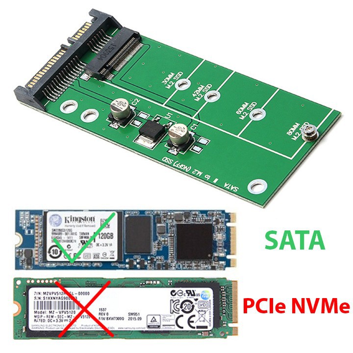 Mạch chuyển M.2 SATA sang cổng SATA - MA07