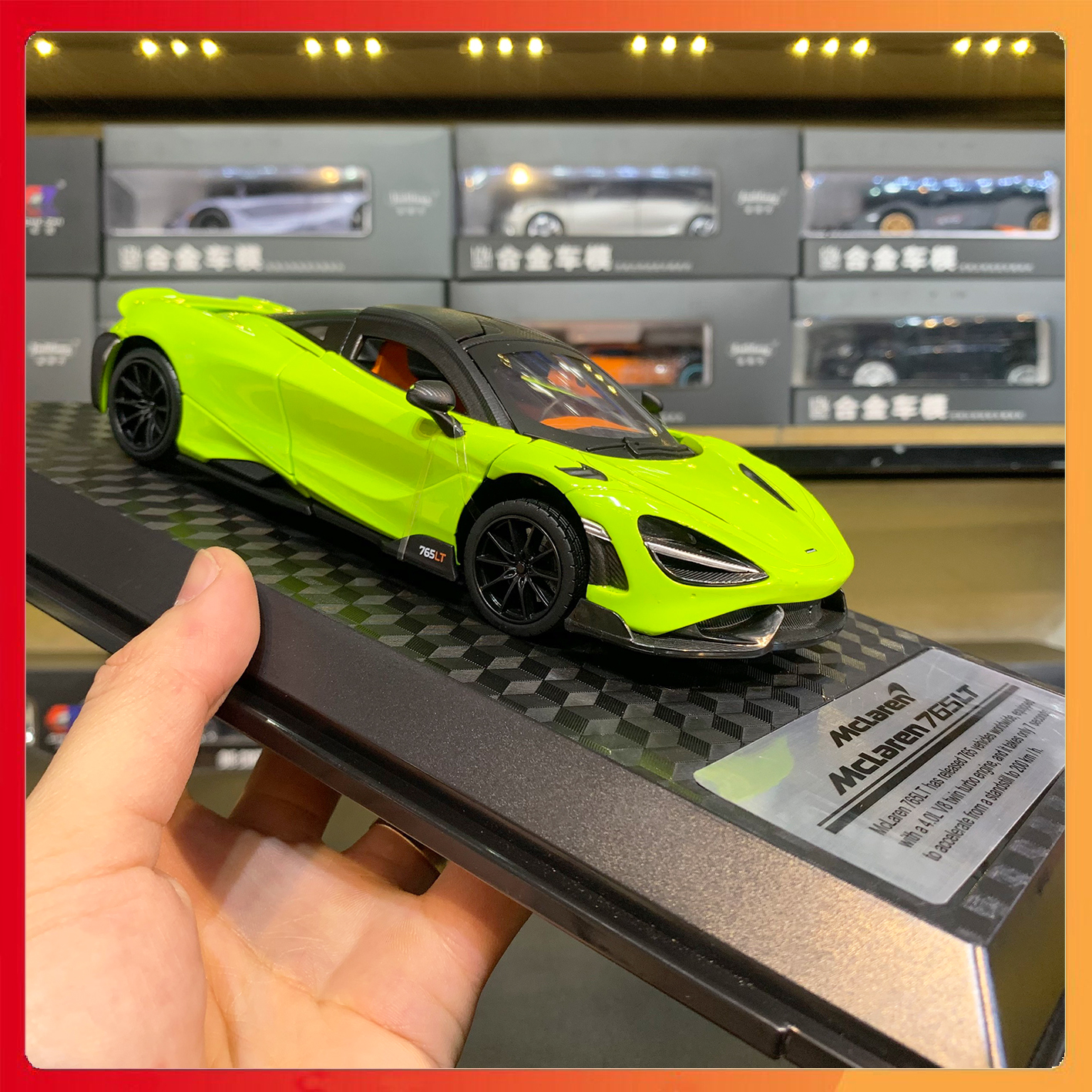 Mô hình xe Mclaren 765LT tỉ lệ 1:24 MSZ