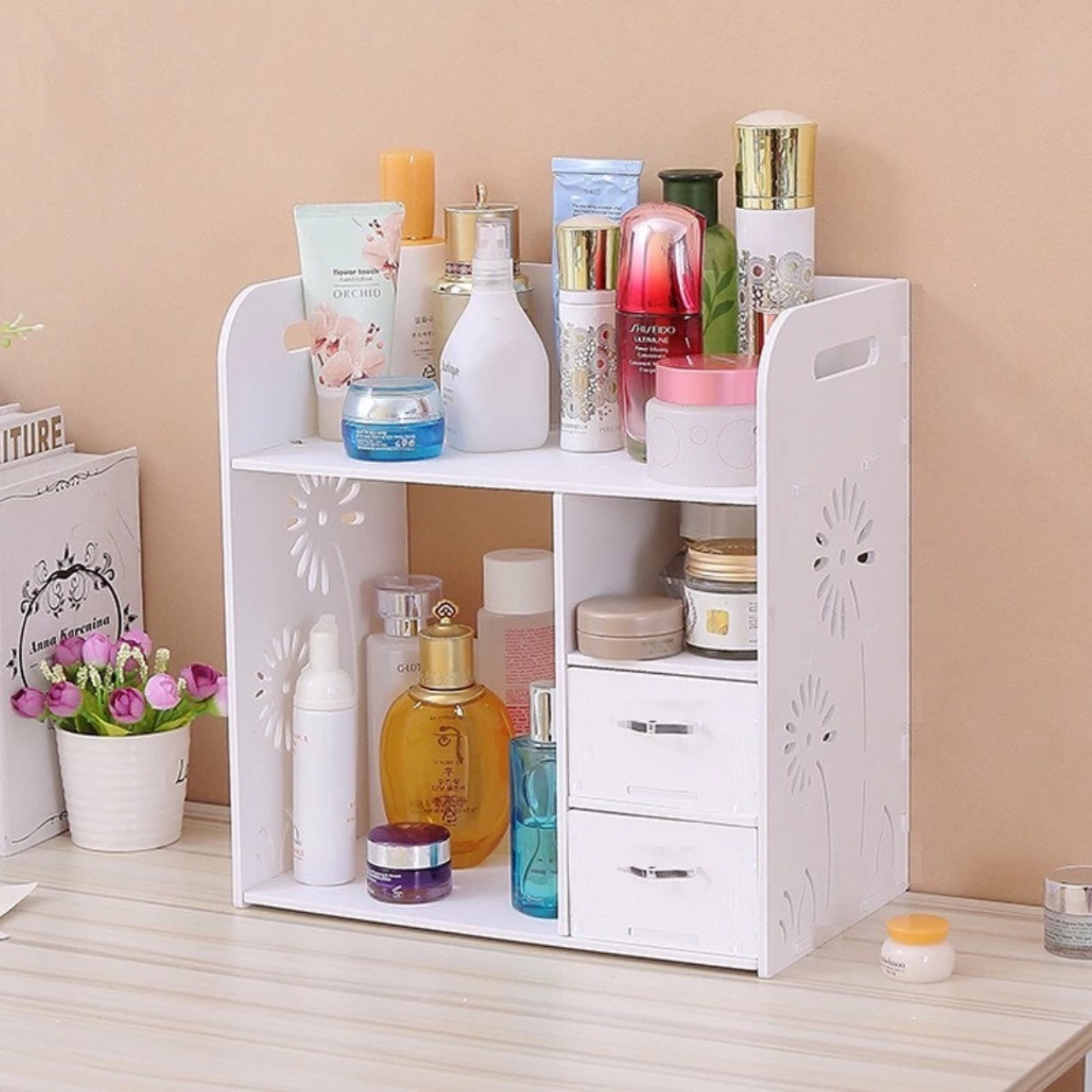 Kệ để mỹ phẩm CHÂN CHÓ
