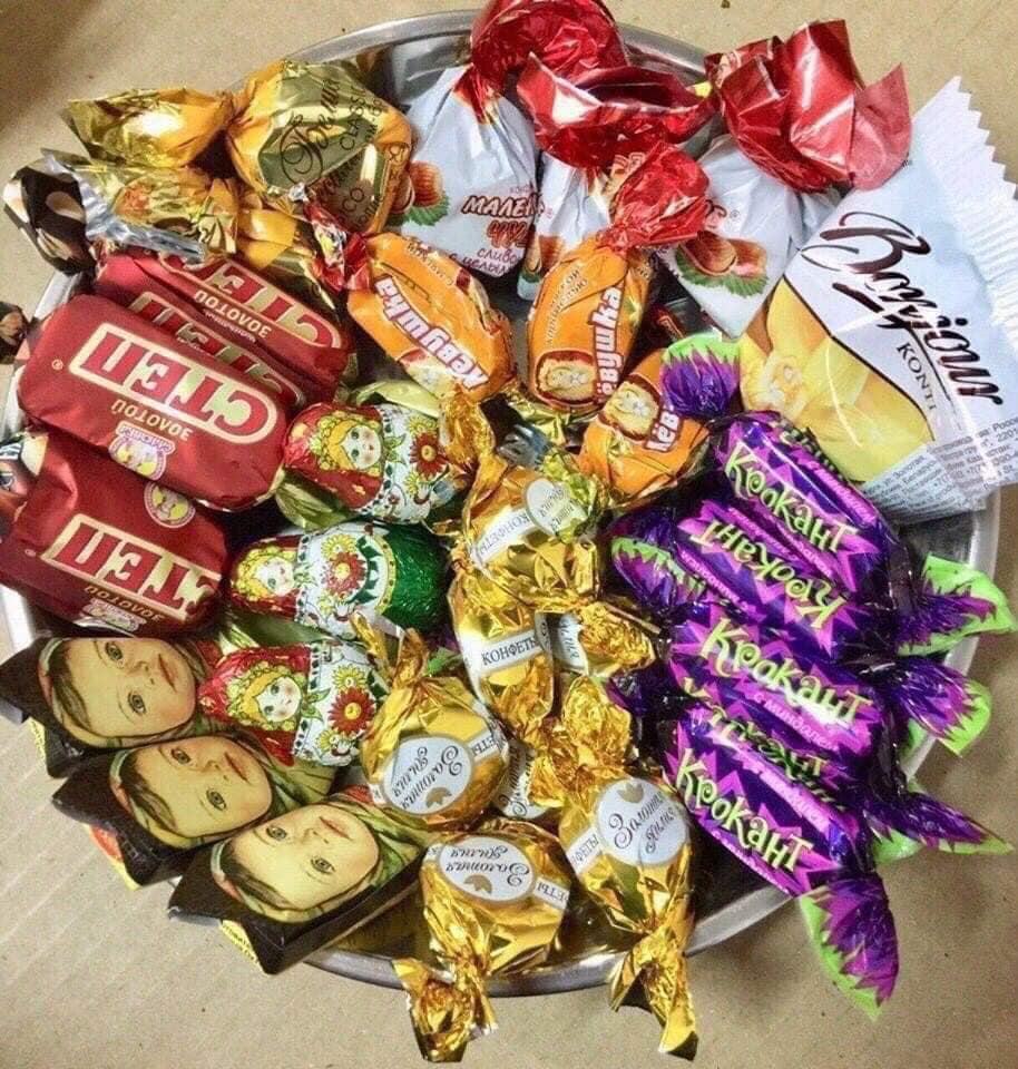Kẹo socola mix thập cẩm của Nga