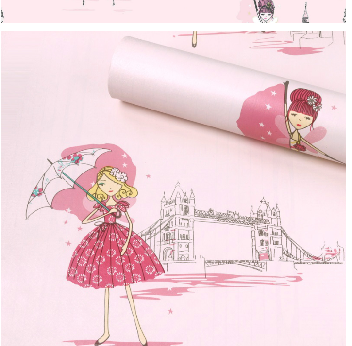 Decal giấy dán tường cho trẻ em BST01 CUỘN 5M VÀ 1M