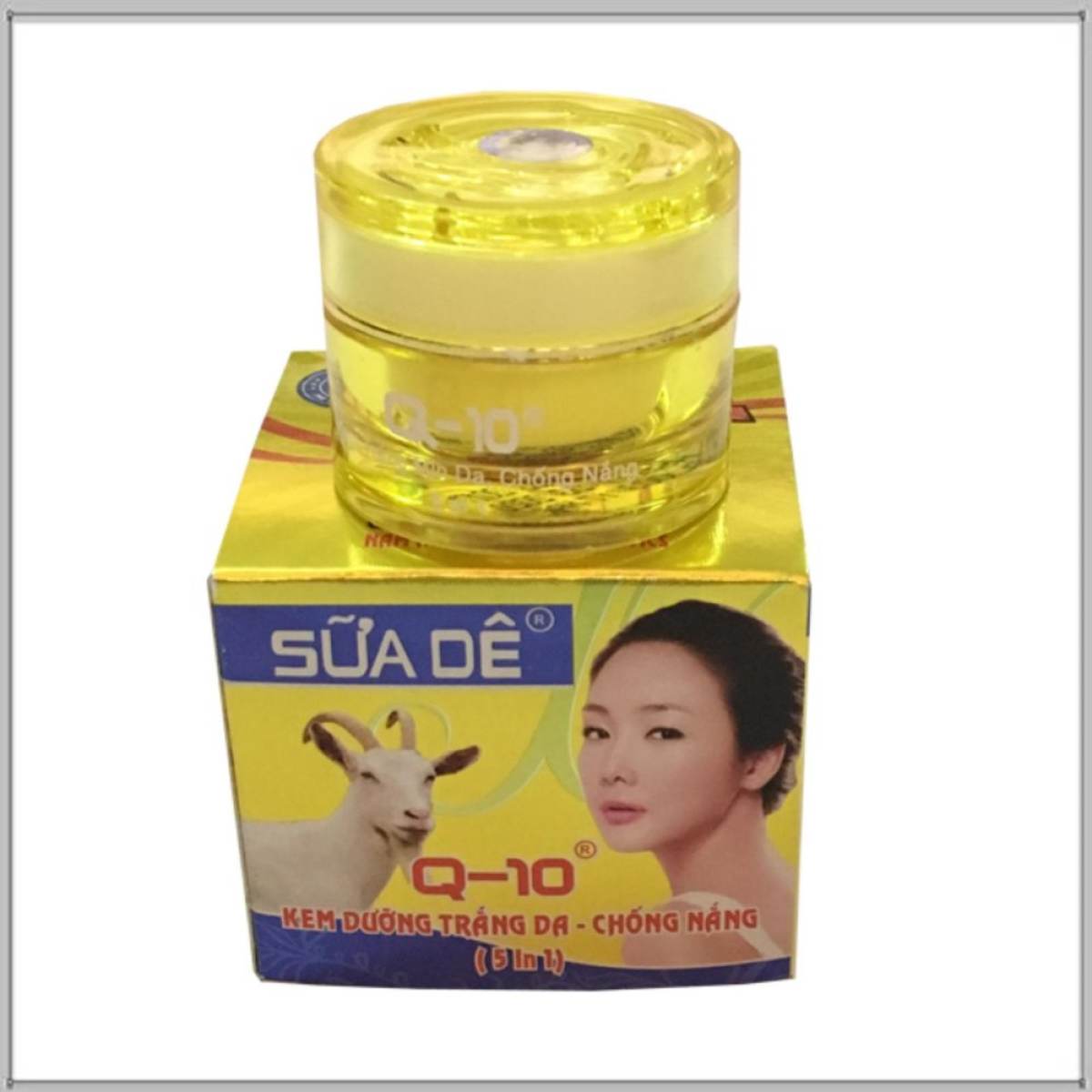 [HCM]Kem Dưỡng Trắng Da – Chống Nắng 5 in 1 Q10 – Sữa Dê