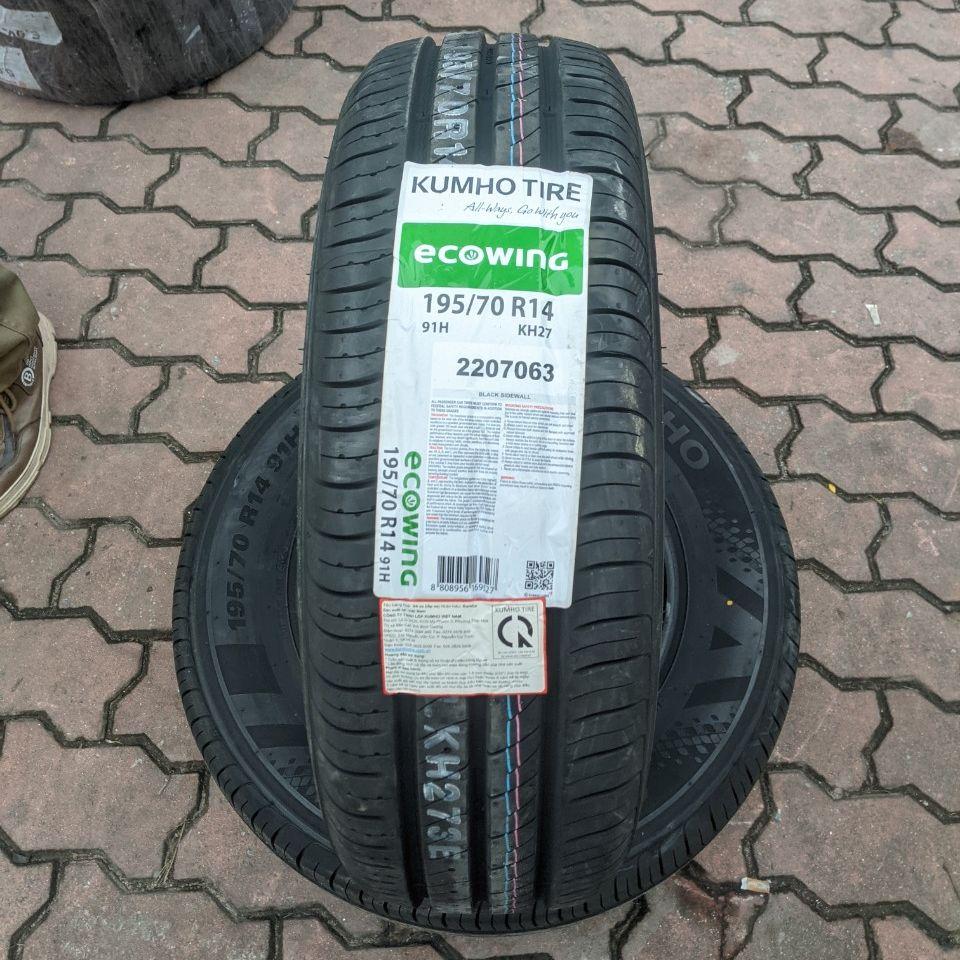 Lốp ô tô kumho 195/70r14 91h kh27