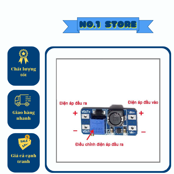 Mạch tăng áp HT016/MT3608 2-24V lên 5-28V BOOST DC-DC Mini