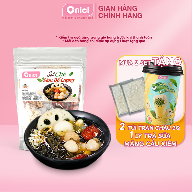 Set chè sâm bổ lượng (Set lớn 30 Chén) Bếp của mẹ Onici