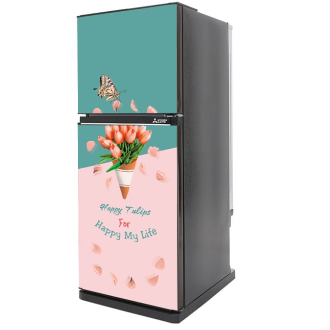 Decal dán trang trí tủ lạnh cao cấp sang trọng