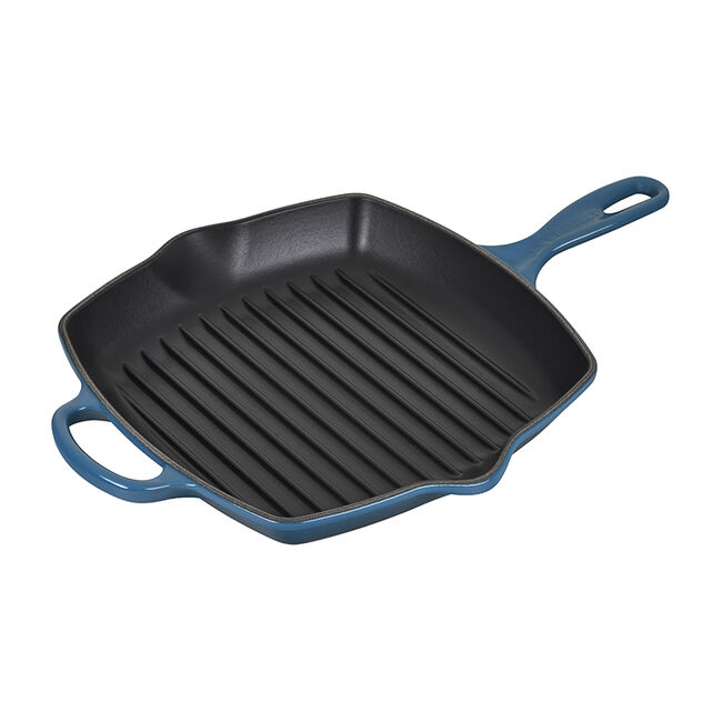 Chảo gang vuông 1 cán + 1 tay cầm le creuset 26cm