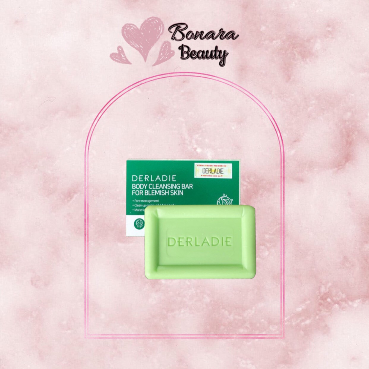 Xà phòng Tắm Giảm Mụn Lưng Cơ Thể Derladie Body Cleansing Bar Blemish Skin