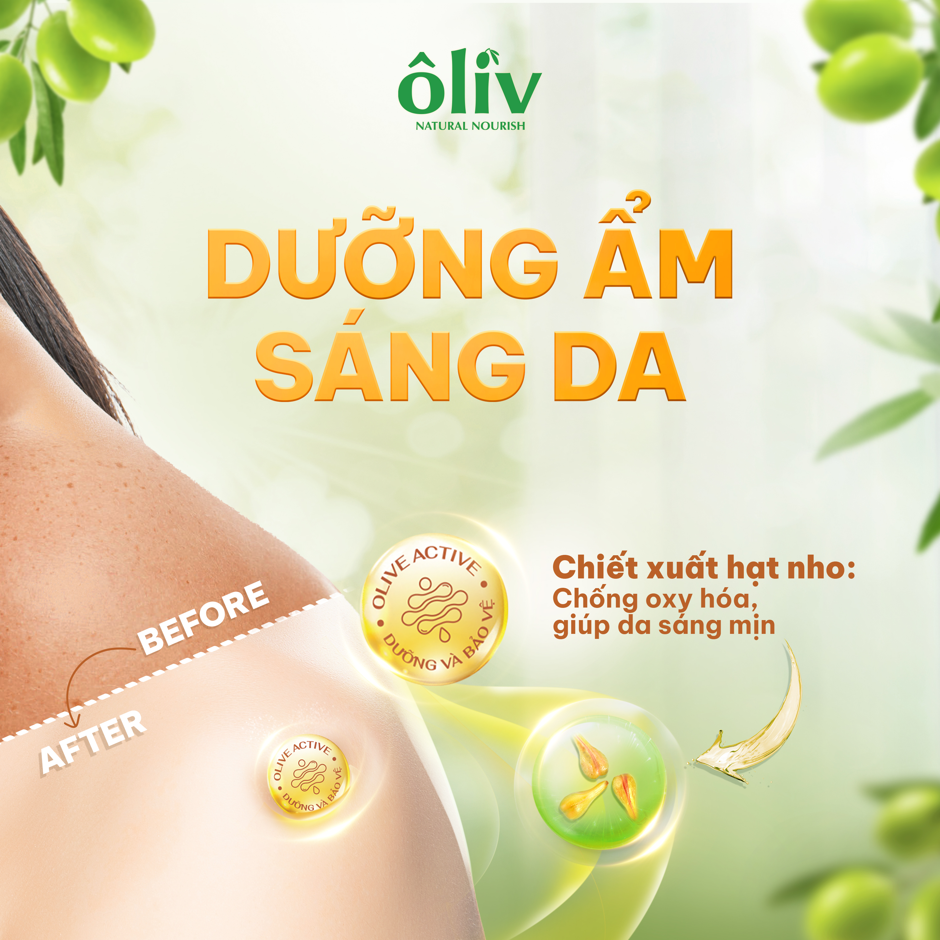 Sữa Tắm Ôliv Dưỡng Ẩm 250ml