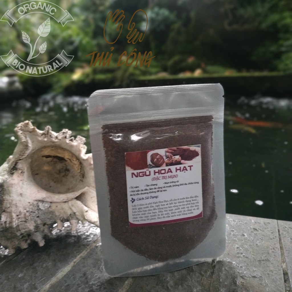 Bột đắp mặt nạ Ngũ Hoa Hạt Handmade 50gr