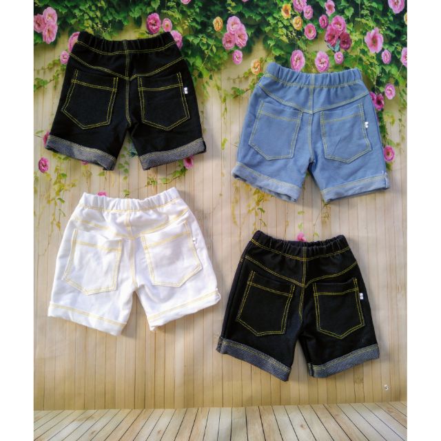 Quần đùi giả jean cho bé trai bé gái từ 6-17kg