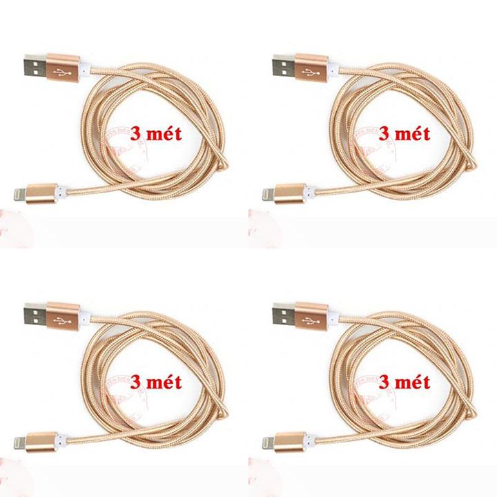 Cáp sạc dây DÙ DÀI 3m cổng Lightning  iPhone