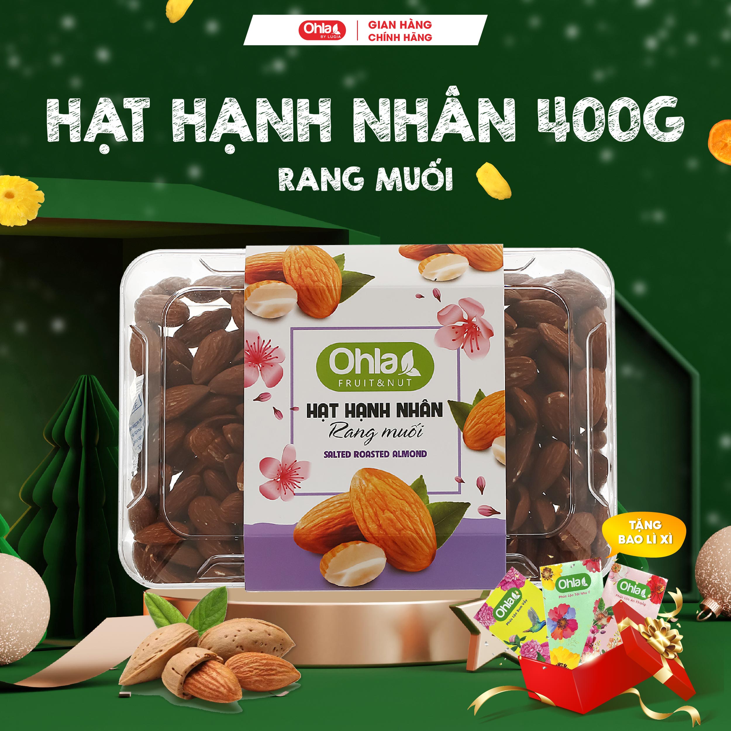 Hạt hạnh nhân rang muối - 400g