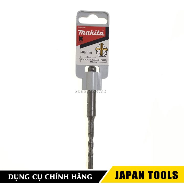Mũi khoan 4 cạnh 6.0x110mm sds plus makita b-62496 | japan tools