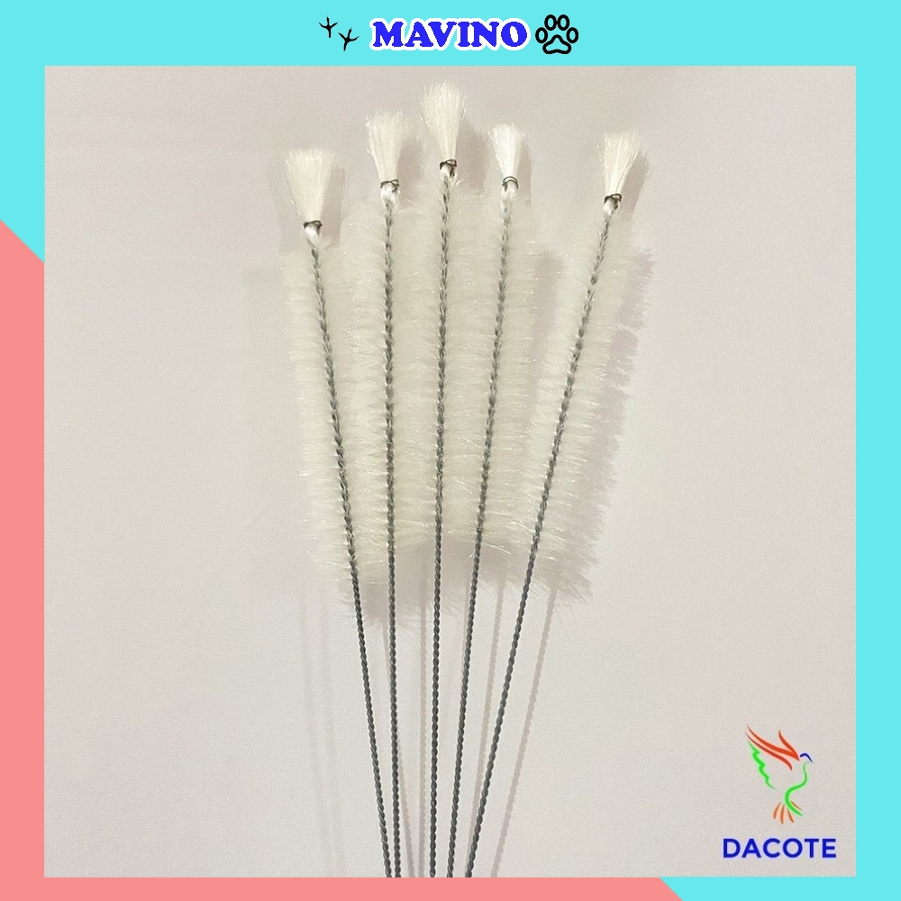 [Hoàn Tiền 10%] Chổi cọ cóng thủy tinh cho chim chào mào, khuyên DACOTE bền đẹp, giá rẻ