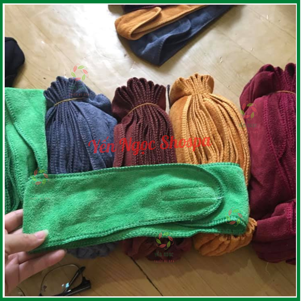 Băng đô quấn đầu Spa đủ màu (màu ngẫu nhiên)