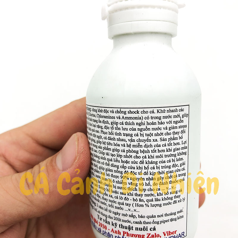Nuphar Liquid Bacter dung dịch chống sốc xử lý nước cho hồ cá