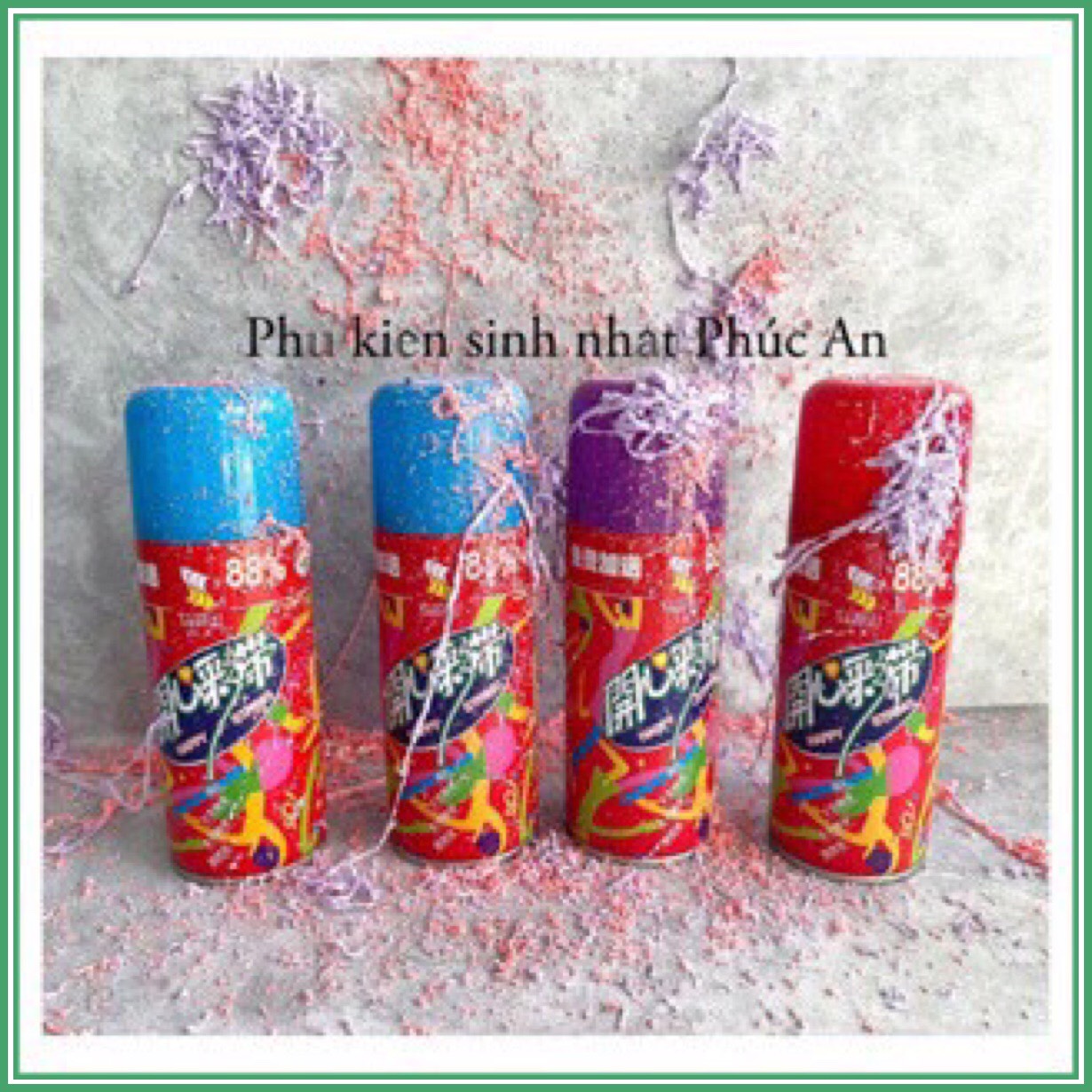 Bình xịt dây sinh nhật, liên hoan, party, lễ hội