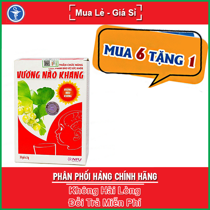 Combo 6 tặng 1 - vương não khang - dành cho trẻ tự kỷ hộp 30 gói