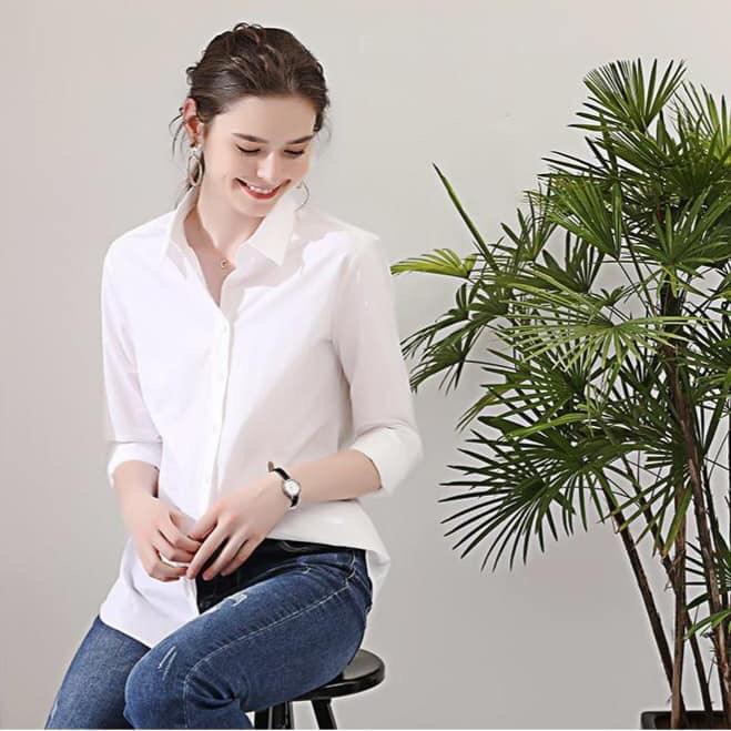 [HCM]ÁO SƠ MI NỮ DÀI TAY CÔNG SỞ THỜI TRANG