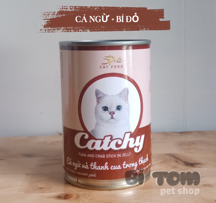 Pate cho mèo Catchy lon 400g - Nhiều vị