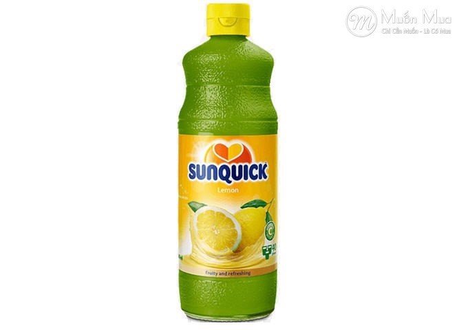 (DATE 27/02/2022) SUNQUICK NƯỚC ÉP TRÁI CÂY VỊ CHANH 840ML